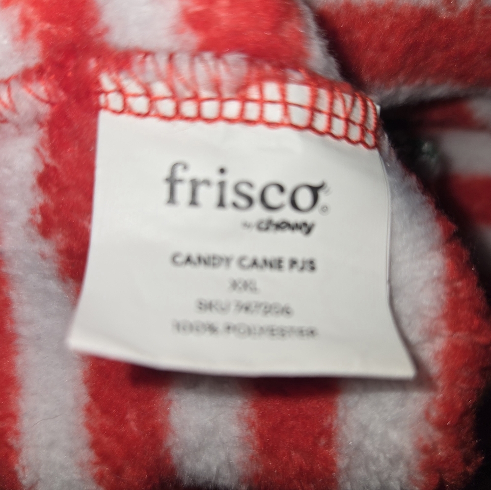 Frisco by Chewy Candy Cane Pet PJs Size XXL - Picture 12 of 13